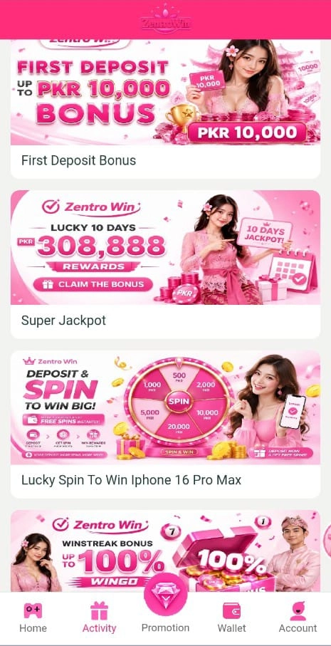 Zentro Win Game Login